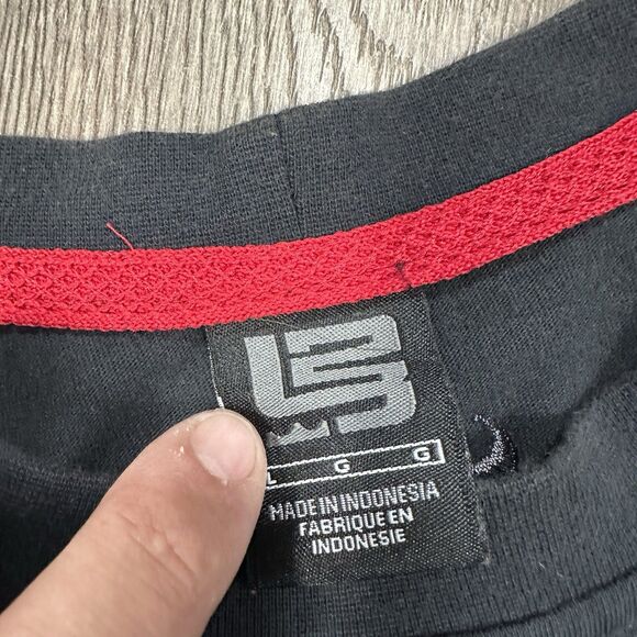 Vtg Y2k Nike Mens Long Sleeve Shirt Lebron James I Can't Accept Not Trying Large - Picture 7 of 9